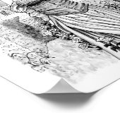 Poster Sorcière de Lover dans le jardin (Coin)