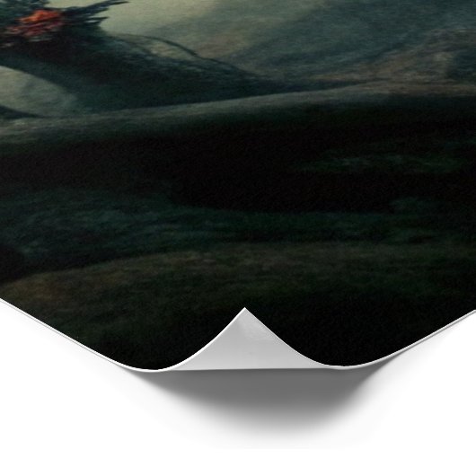 Poster Sorcière de lune foncée - Forêt Queen Wall Art (Coin)