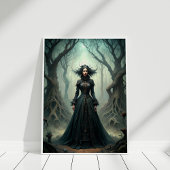 Poster Sorcière de lune foncée - Forêt Queen Wall Art