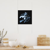 Poster Sorcière de style rétro (Cuisine)
