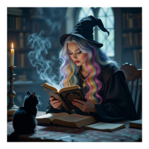 Poster Sorcière d'Halloween
