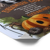 Poster Sorcière effrayante Halloween Bash Costume Party (Coin)