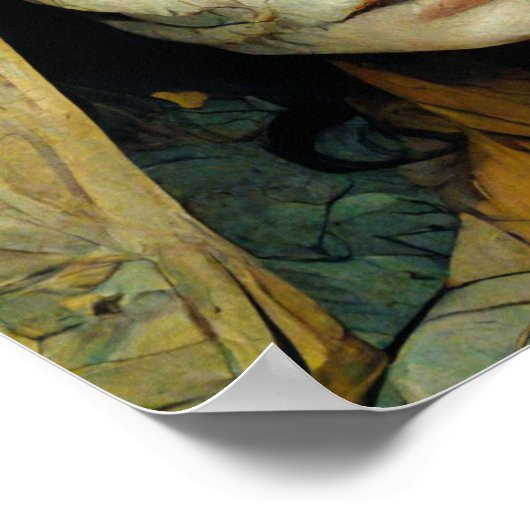 Poster Sorcière en bois 1 Imaginaire (Coin)