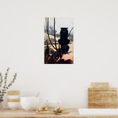 Poster Sorcière en forme de chat (Cuisine)