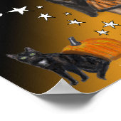 Poster Sorcière et chat noir (Coin)