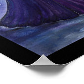 Poster Sorcière et loup noir par Renee Lavoie (Coin)