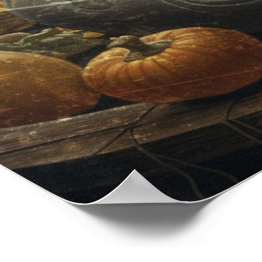 Poster Sorcière fantôme d'Halloween (Coin)