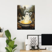 Poster Sorcière fantôme d'Halloween (Bureau à domicile)