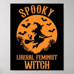 Poster Sorcière féministe libérale éffrayante Feministe V