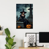 Poster Sorcière gothique d'Halloween (Bureau à domicile)