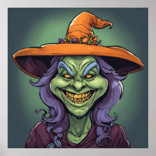 Poster Sorcière - Halloween