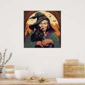 Poster Sorcière - Halloween (Cuisine)