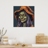 Poster Sorcière - Halloween (Cuisine)