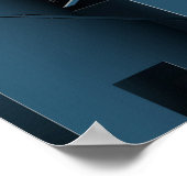 Poster Sorcière Halloween coupée au-dessus du village (Coin)