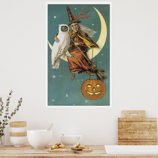 Poster Sorcière Par Nuit (Cuisine)