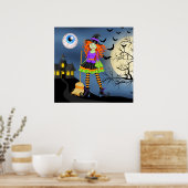 Poster Sorcière Rockin' Halloween - SRF (Cuisine)