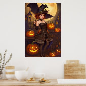 Poster Sorcière Steampunk 2 (Cuisine)