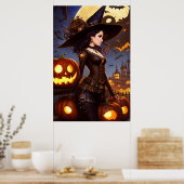 Poster Sorcière Steampunk 3 (Cuisine)