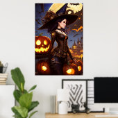 Poster Sorcière Steampunk 3 (Bureau à domicile)