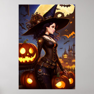 Poster Sorcière Steampunk 3