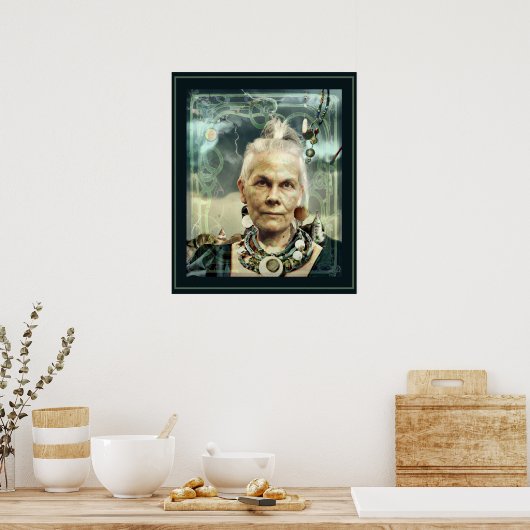 Poster Sorcière verte (Cuisine)