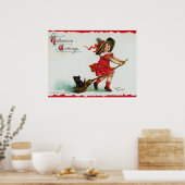 Poster Sorcière vintage D'Halloween (Cuisine)