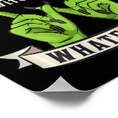 Poster Sorcière Wiccan Costume Fun Hallowee (Coin)