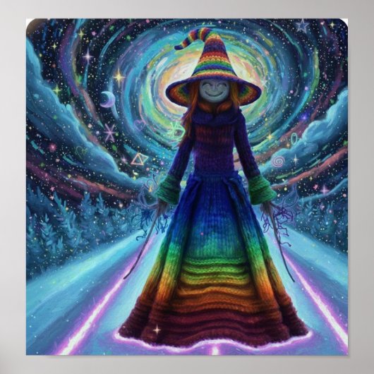 Poster SorcièreHivernaleCosmique (Devant)