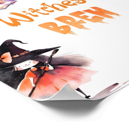 Poster Sorcières Brew fête d'Halloween (Coin)