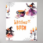 Poster Sorcières Brew fête d'Halloween (Devant)