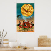 Poster Sorcières dansant sous la lune (Cuisine)