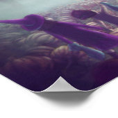 Poster Sorcières de patchs de citrouille volant passé Tri (Coin)