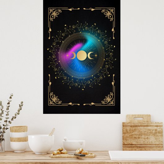 Poster Sorcières éclipse lunaire (Cuisine)