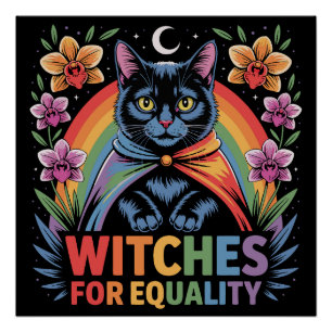 Poster Sorcières pour l'égalité féministe