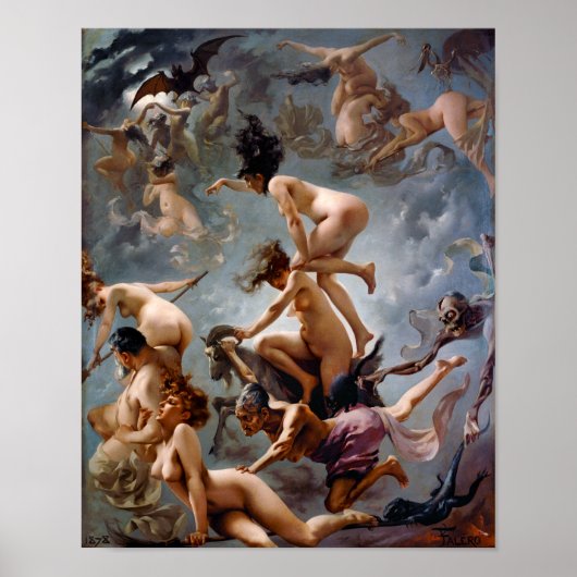 Poster Sorcières qui vont à leur Sabbat | Falero | (Devant)