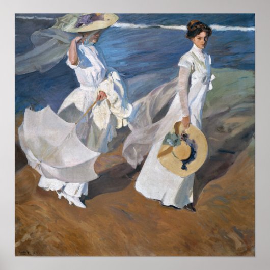 Poster Sorolla - Balade Le Long De La Mer (Devant)