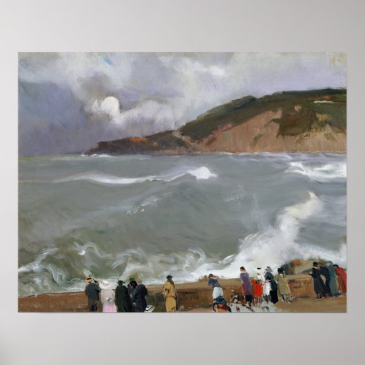 Poster Sorolla - Breakwater, San Sebastian (Devant)