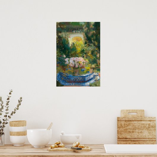 Poster Sorolla - Cour de la maison (Cuisine)