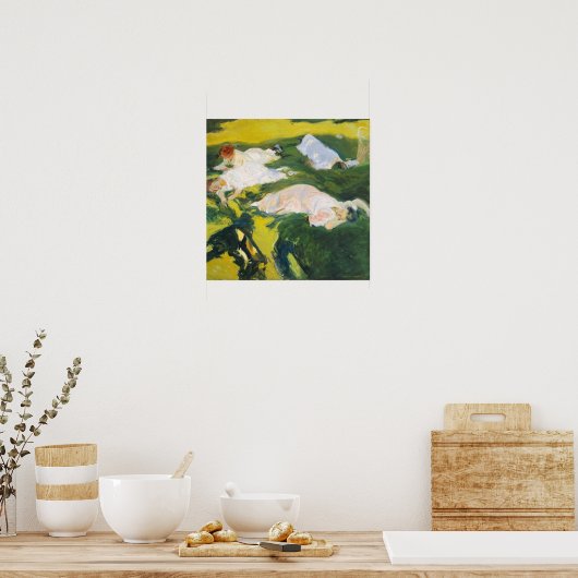Poster Sorolla - La sieste (Cuisine)