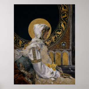 Poster Sorolla - Père Noël dans la prière
