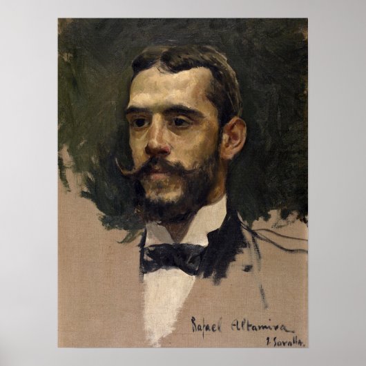 Poster Sorolla - Portrait de Rafael Altamira (Devant)
