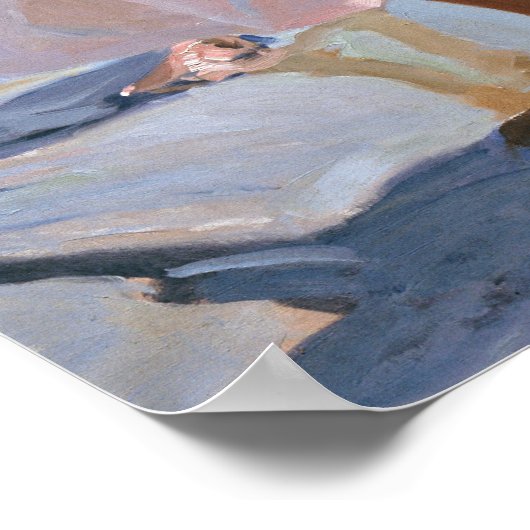 Poster Sorolla - Temps Pour Un Bain, Valence (Coin)