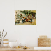 Poster Sorolla - Vendre des melons (Cuisine)