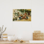 Poster Sorolla - Vente de melons (Cuisine)