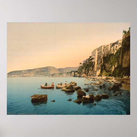 Poster Sorrente au bord de la mer, Naples, Campanie, Ital (Devant)