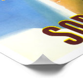 Poster Sorrente Italie voyage millésime (Coin)