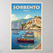 Poster Sorrento, Italie : Une collection d'affiches Vinta (Devant)