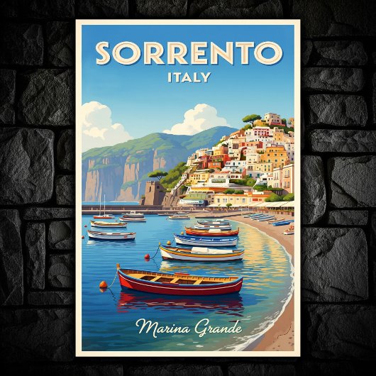 Poster Sorrento, Italie : Une collection d'affiches Vinta