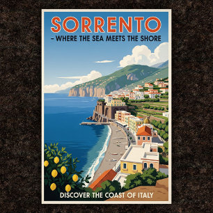 Poster Sorrento, Italie : Une collection d'affiches Vinta