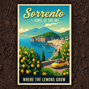 Poster Sorrento, Italie : Une collection d'affiches Vinta